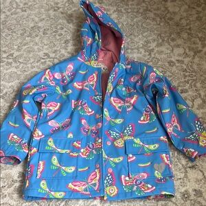 Kids Colorful Butterfly Print Jacket
